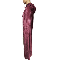 Cape de Sorcière Gothique Renaissance de S-XL Tailles, Tenue de Scène avec Capuche, Costume de Fête Unisexe, Cape à Capuche