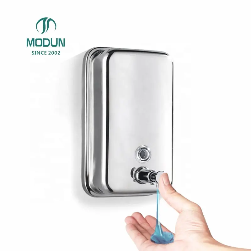 hotel wall mount hand sanitizer dispenser, liquid soap manual dispenser stainless steel