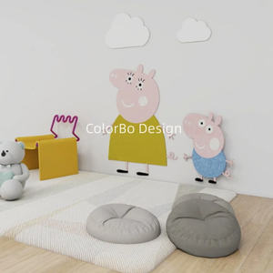 แผงผนังเล็กๆรูปหมู<span class=keywords><strong>น้อย</strong></span>จอร์จเป็นมิตรต่อสิ่งแวดล้อมทันสมัยสำหรับตกแต่งห้องของเด็ก - Product Image 5