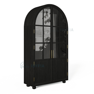 <span class=keywords><strong>Armoire</strong></span> à vin en bois massif de style nordique médiéval avec porte en verre et tiroirs, <span class=keywords><strong>armoire</strong></span> de <span class=keywords><strong>rangement</strong></span> personnalisable, salon, meubles de maison - Product Image 5
