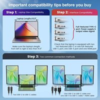 Monitor Portátil Triple S7 de 16 Pulgadas, Extensor de Pantalla FHD 1200P IPS, Compatible con Laptops Mac y Windows de 13-17 Pulgadas, Precio de Fábrica