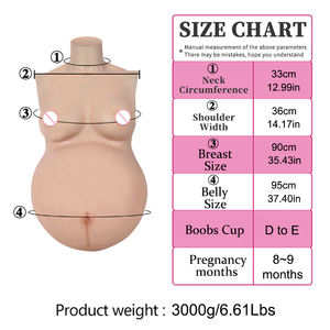 Надувной искусственный силиконовый живот для беременных с D-чашкой грудь кроссдрессер для косплея Ложная беременность животик детская пленка реквизит - Product Image 4