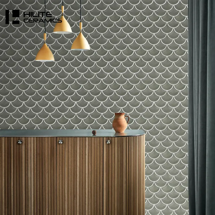 La maggior parte dei Popolari 259x273mm di Figura del Ventilatore A Buon Mercato Impermeabile Muro del Bagno Piastrelle di Ceramica Mosaico