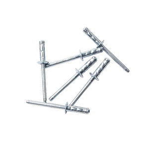 <span class=keywords><strong>Rivet</strong></span> aveugle à tête plate ronde multi-grip en acier au carbone zingué de 3,2 à 6,4 mm, <span class=keywords><strong>rivet</strong></span> aveugle à tête bombée en acier galvanisé pour panneau - Product Image 3