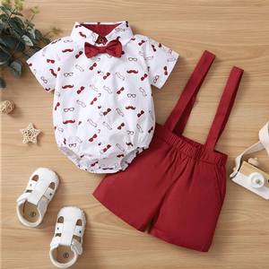 Ensemble cadeau de vêtements pour bébé, nouveau design chinois en gros, vêtements d'été à carreaux pour enfants - Product Image 6