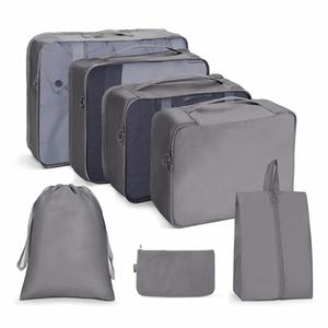 High Quality Lightweight Compression Oxford Storage Luggage Luxury Travel Packing <b>Cubes</b> with Zippers Custom Logo Wholesale - Product Image 4