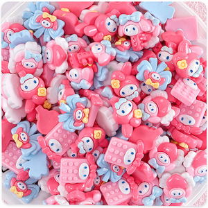 My Melody เรซิ่นตกแต่งโทรศัพท์ ABS การ์ตูนน่ารักอุปกรณ์ตกแต่งโทรศัพท์มือถือ DIY - Product Image 4