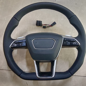 Volant en cuir ancien <span class=keywords><strong>à</strong></span> nouveau pour <span class=keywords><strong>audi</strong></span> A3 <span class=keywords><strong>V8</strong></span> A4 A5 A7 B8 C7 A6 C8 S3 Rs3 Rs7 <span class=keywords><strong>S5</strong></span> B9 Volant de style sport - Product Image 3