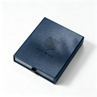 Boîte cadeau de luxe à tiroir coulissant, logo personnalisé en relief et estampage à chaud, boîte rigide en papier spécial pour bijoux et petits cadeaux