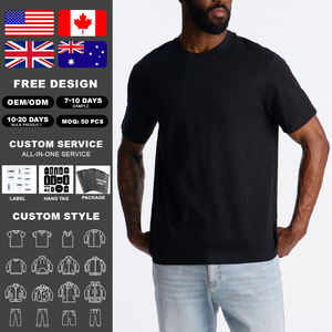 T-shirts décontractés à manches courtes en jersey 100 % coton KingSen pour hommes, coupe ample, couleur unie, respirants, séchage rapide, pour impression sérigraphique - Product Image 2