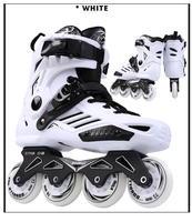 Patins à roulettes professionnels en ligne avec roues en PU, bottes durables pour le fitness en extérieur, chaussures de patinage de course pour adultes, entraînement