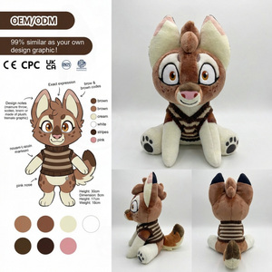 Peluche Personalizzato con MOQ Basso, Giocattoli Mini Lilipro a Forma di Volpe, Giocattoli Parlanti per Bambini, Cuscino in Peluche, Portachiavi Personalizzato Kaeya - Product Image 1