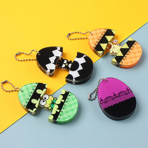 Custom Creative Fun Hatching Egg Cartoon Animation Surrounding Pendant Small Acrylic Pull Interlayer Key Chain Decoration - Product Image 5