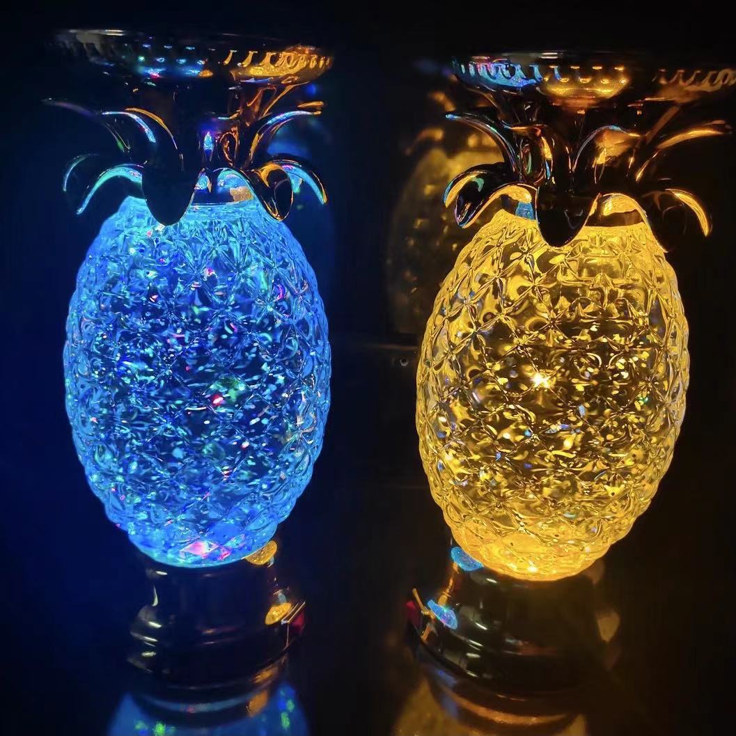 Lampa de masa, cu LED, stil cristal, buton on/off, de sine statatoare ...