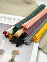 3mm 3.5mm 4mm 5mm 6mm Bâtonnets de diffuseur en fibre de couleur bois noir blanc Recharge d'huiles essentielles Bâtonnets de diffuseur à roseaux