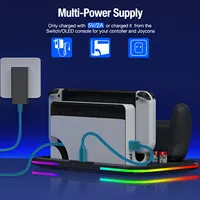 Nouvelle tendance pour nintendo switch pro contrôleur chargeur de support de charge pour commutateur joycon pour commutateur oled rgb station de stockage de jeu