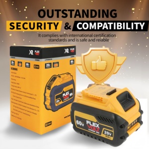 Batería Compatible con DeWalt DCB200 DCB201 <span class=keywords><strong>DCB203</strong></span> DCB2052 DCB206, Paquete de Baterías de Iones de Litio de 9.0Ah 20V/60V para Herramientas Eléctricas MAX - Product Image 3