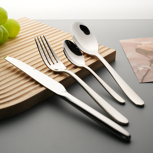 Bán buôn 12/16/20 cái Sliver Bộ đồ ăn đặt thép không gỉ dao kéo tùy chỉnh 18/0 nhà hàng ăn tối thiết lập dao kéo - Product Image 3