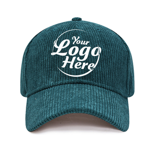 หมวกเบสบอลปรับได้สำหรับทุกเพศผ้าฝ้าย100% วินเทจผ้าลูกฟูกปักลายได้3D ตามต้องการ - Product Image 1