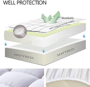 <span class=keywords><strong>Housse</strong></span> de protection pour matelas Queen, couvre-tête, couvre-lit matelassé, <span class=keywords><strong>housse</strong></span> de protection en polyester, extensible, poche profonde de 20,32 à 53,34 cm - Product Image 4