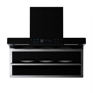Table de cuisson électrique au design moderne, commande tactile, surface en verre, protection anti-extinction de flamme, 2000W, hotte murale pour cuisinière de cuisine - Product Image 5