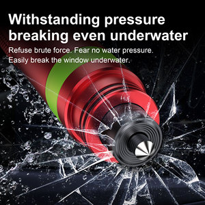 Martello di Sicurezza per Auto e Taglierino per Cinture di Sicurezza, Rompivetro Multifunzione in Lega di Alluminio, Mini Strumento di Emergenza Portatile per Soccorso in Auto - Product Image 2