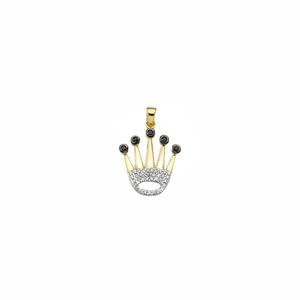สร้อยคอจี้มงกุฎสีทอง14K สร้อยคอทรงมงกุฏสวยงามสำหรับผู้หญิงทำจากไก่งวง - Product Image 2