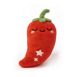 Peluche a Forma di Peperoncino, Animale di Stoffa con Stelle, Regalo per Bambini, Decorazione Cucina, Compagno di Comfort, Cotone PP, Antistress, Vendita all'Ingrosso - Product Image 2