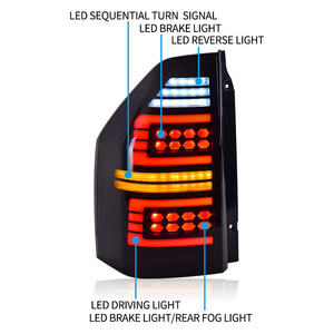 Luci auto per mittrapano V73 luce posteriore a LED 2004-2014 V77 V87 Montero animazione dinamica segnale DRL accessori automobilistici - Product Image 6