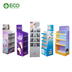Présentoir en carton recyclable et portable, personnalisé, avec surface vernie, logo sur mesure et services OEM/ODM pour les magasins de sandales de plage - Product Image 3