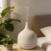 Diffuseurs d'huiles essentielles en céramique pour la maison, grande pièce, 400 ml, diffuseur d'arômes d'aromathérapie, diffuseur d'air pour chambre à coucher, diffuseurs d'arômes ultrasoniques