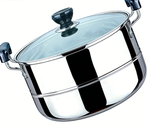 Cuisinière vapeur Yaolong en acier inoxydable à panier unique, compatible induction et <span class=keywords><strong>gaz</strong></span>, écologique, pour usage domestique - Product Image 2
