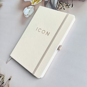 Cuaderno de Tapa Dura de Cuero PU con Páginas en Blanco <span class=keywords><strong>para</strong></span> Interiores, Personalizable al por Mayor, <span class=keywords><strong>para</strong></span> Promoción Empresarial, Encuadernación Cosida, 192 Páginas - Product Image 2