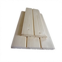 Panneaux de sauna en bois massif de pin finlandais, revêtement mural/plafond en bois