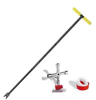 2 PCS Kunci Meter Air Tahan Lama 12" Warna Kuning, Alat Tangan Industri untuk Kotak Meter Air, Kunci Curb, Kunci Pas Ujung Terbuka