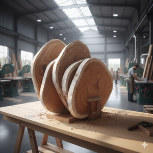 Unique Live Edge Suar Wood Modern Eco-friendly Cookie Slab Tabletop Authentic <b>Grain</b> Patterns Solid Build Natural Artistic Beauty - Product Image 6