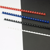 Espiral Plástica Azul de 8MM, 100 Unidades por Caja, Material de Encuadernación en Espiral para Libros, Superventas