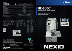 New NEXIO HE-800C Electronic Direct Drive Lockstitch Button Holer <b>Sewing</b> Machine - Product Image 2