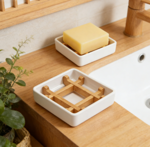 <span class=keywords><strong>Porte</strong></span>-<span class=keywords><strong>savon</strong></span> en bambou écologique avec design à <span class=keywords><strong>angle</strong></span> droit et drainage pour garder le <span class=keywords><strong>savon</strong></span> au sec - Product Image 1