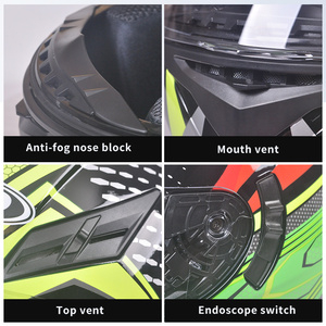 Casque de moto modulaire de course en gros AD Factory avec visière double, état neuf, casque intégral ABS pour la conduite - Product Image 6