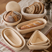 Panier à pain en rotin de qualité supérieure, fait main, en osier, pour boulangerie, en matériau naturel, avec doublure personnalisée