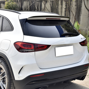 Mercedes-Benz GLA-Class H247 Rear Trunk Spoiler Wing Piano Black Carbon Fiber Texture ABS Material - Product Image 5
