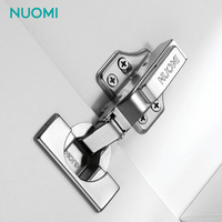 Charnière d'angle compacte NUOMI à 3 positions avec amortisseur hydraulique, fermeture douce, pour meubles de cuisine et armoires