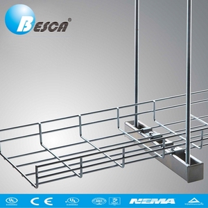Bandeja de Cables de Malla de Alambre de Acero Inoxidable Galvanizado SS304 para Construcción Industrial Personalizada <span class=keywords><strong>Besca</strong></span>, Certificada CE - Product Image 2