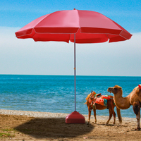 Restaurante de publicidad de alta calidad diseño de Palma gigante mesa al aire libre patio café paraguas repuestos con poste para la venta