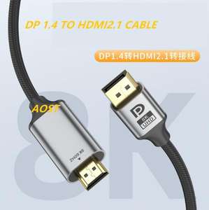 <span class=keywords><strong>Cable</strong></span> <span class=keywords><strong>DisplayPort</strong></span> 1.4 a HDMI 2.1 de 8K y 60Hz, <span class=keywords><strong>Cable</strong></span> Trenzado Unidireccional, Compatible con HDCP 2.3/HDR 10/DSC para <span class=keywords><strong>HP</strong></span>, Dell y Más - Product Image 6