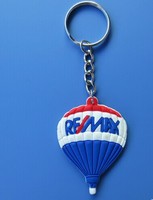 Harga Pabrik Logo Kustom Bentuk 3D Pantone REMAX logo Bentuk Balon Udara Panas Gantungan Kunci Keyring Hadiah Promosi