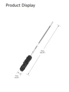 रीइडा मॉप फैक्ट्री छत पंखे क्लीनर डस्टर डस्टर पोर्टेबल हटाने योग्य माइक्रोफाइबर डस्टर पोर्टेबल हटाने योग्य माइक्रोफिब्रे डस्टर - Product Image 6