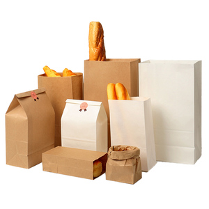 Fast Food Bag Custom Paper Bags Wholesale Glassine Bag Gusset Custom