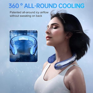 Ventilador de Cuello Portátil Inteligente, Mini Ventilador sin Aspas con Pantalla Digital, Enfriador de Aire Recargable - Product Image 5